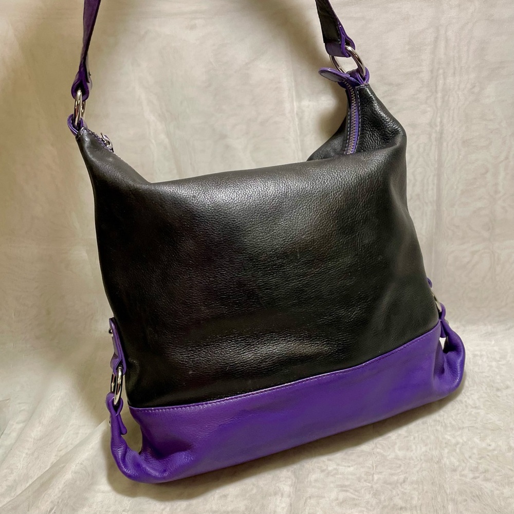 ILI New York Color-block Leather 2-way Bag 💜
